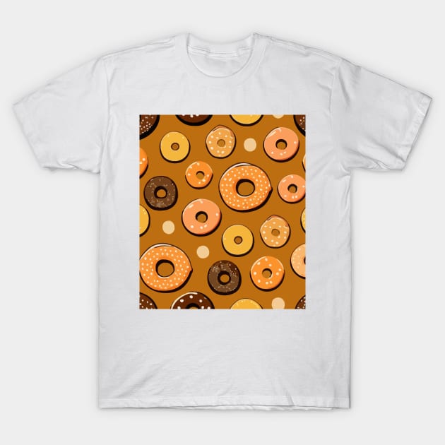 Sweet Donuts Pattern T-Shirt by uniqued